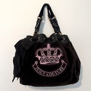 Juicy Couture Velour Hobo Handbag